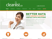 Tablet Screenshot of cleanlist.ca